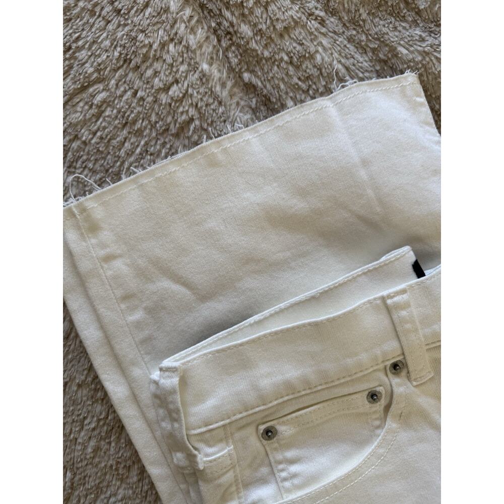 NWD J. Crew White Wide Leg Cropped Jeans Women’s Size 27 Tall All Day Stretch - Picture 10 of 12